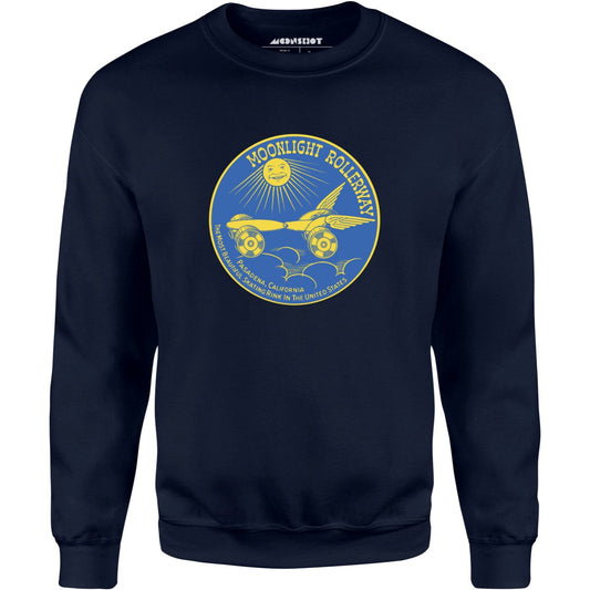 Moonlight Rollerway - Pasadena, CA - Vintage Roller Rink - Unisex Sweatshirt