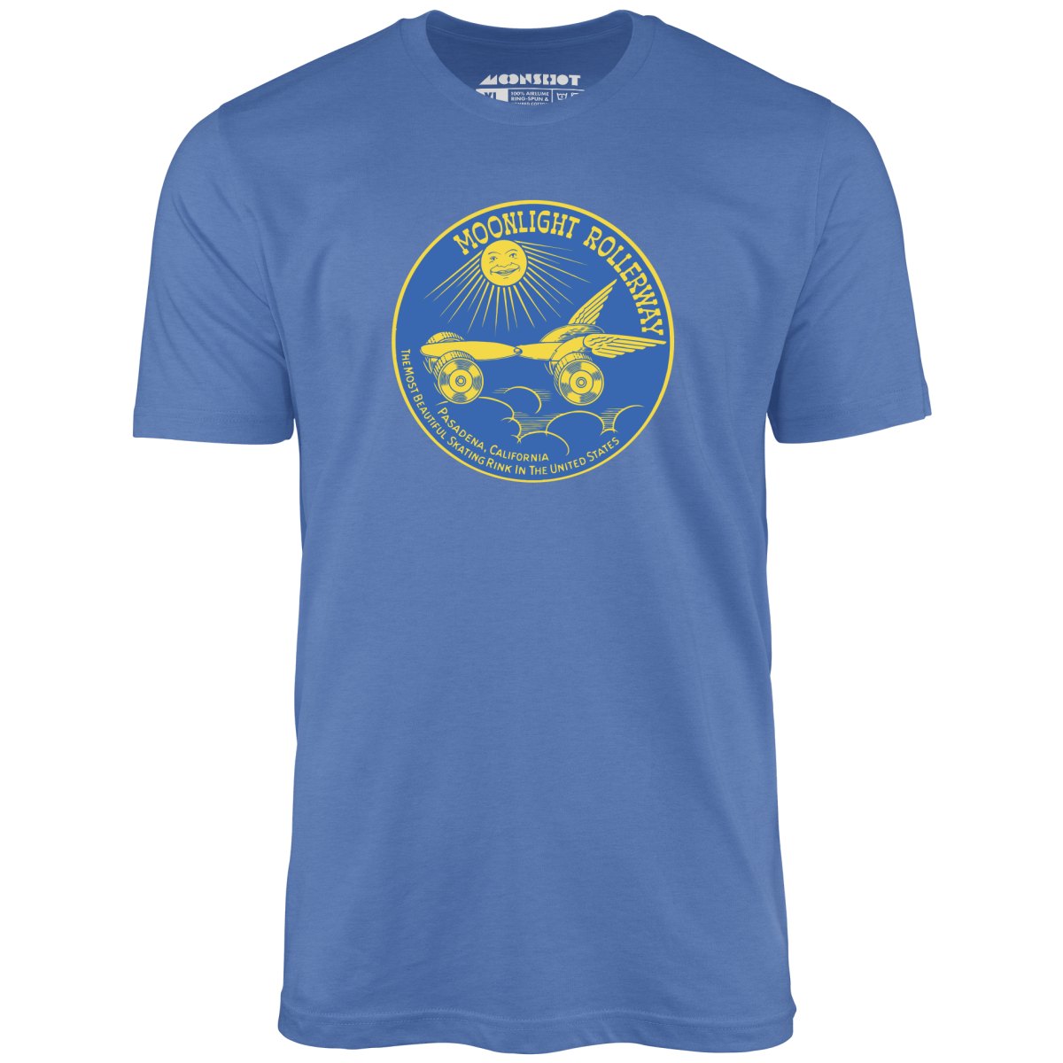 Moonlight Rollerway - Pasadena, CA - Vintage Roller Rink - Unisex T-Shirt