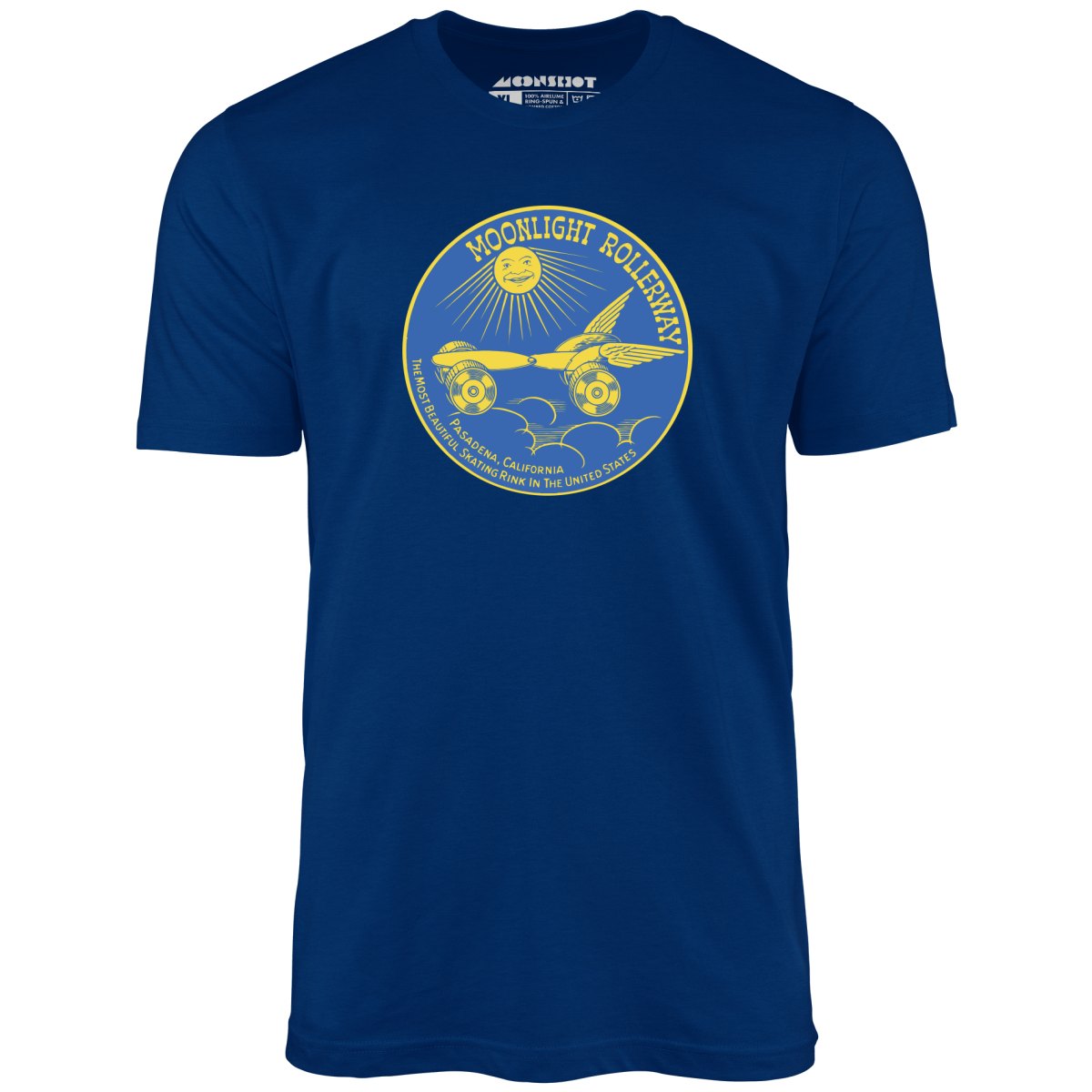 Moonlight Rollerway - Pasadena, CA - Vintage Roller Rink - Unisex T-Shirt