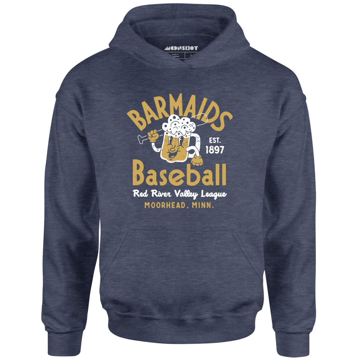 Moorhead Barmaids - Minnesota - Vintage Defunct Baseball Teams - Unisex Hoodie