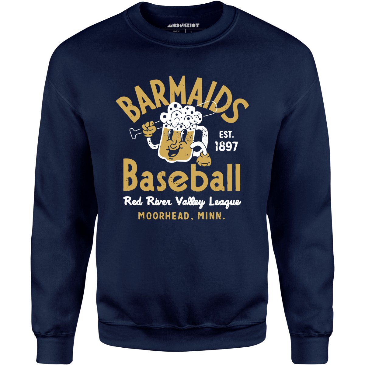 Moorhead Barmaids - Minnesota - Vintage Defunct Baseball Teams - Unisex Sweatshirt