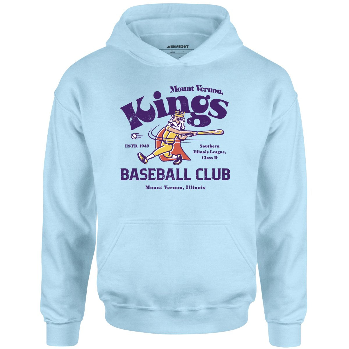 Mount Vernon Kings - Illinois - Vintage Defunct Baseball Teams - Unisex Hoodie