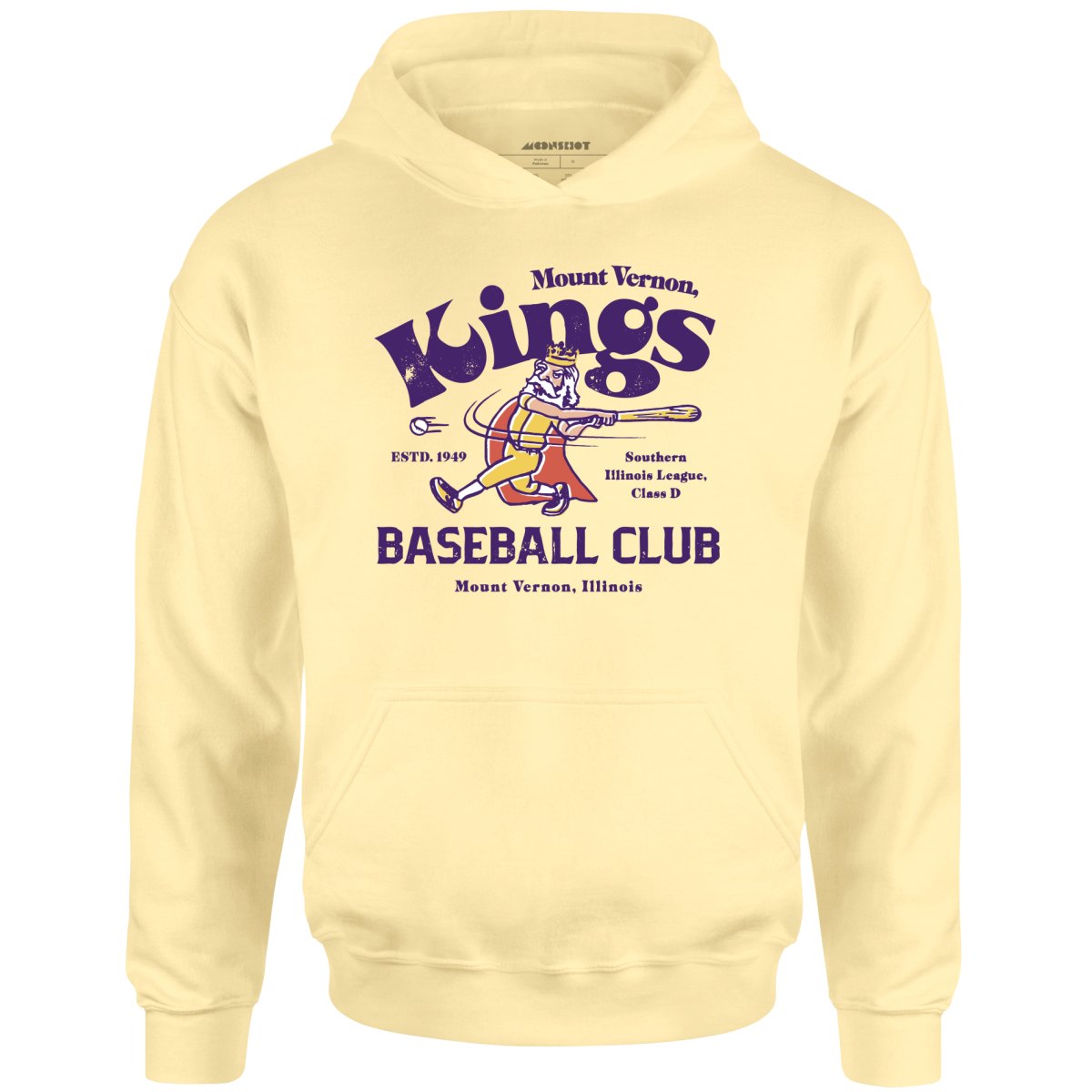 Mount Vernon Kings - Illinois - Vintage Defunct Baseball Teams - Unisex Hoodie