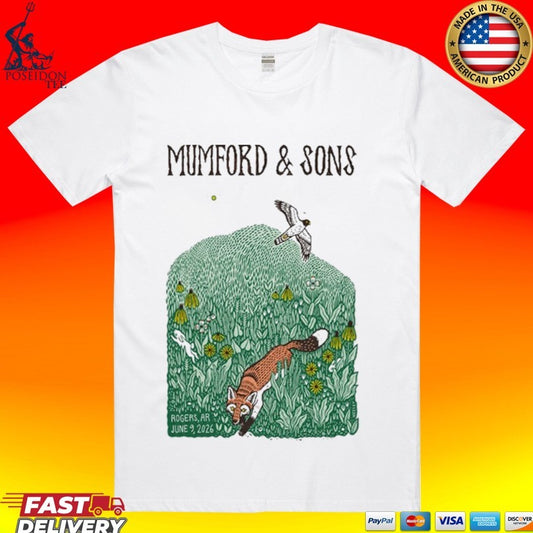 Mumford And Sons In Rogers Ar On June 9 2026 T-shirt