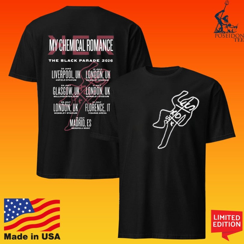 My Chemical Romance Liverpool Uk 06.30.2026 T-shirt
