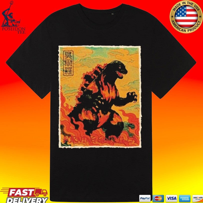Myles Garrett Godzilla Vs Destoroyah 30th Anniversary Los Angeles Rams T-shirt