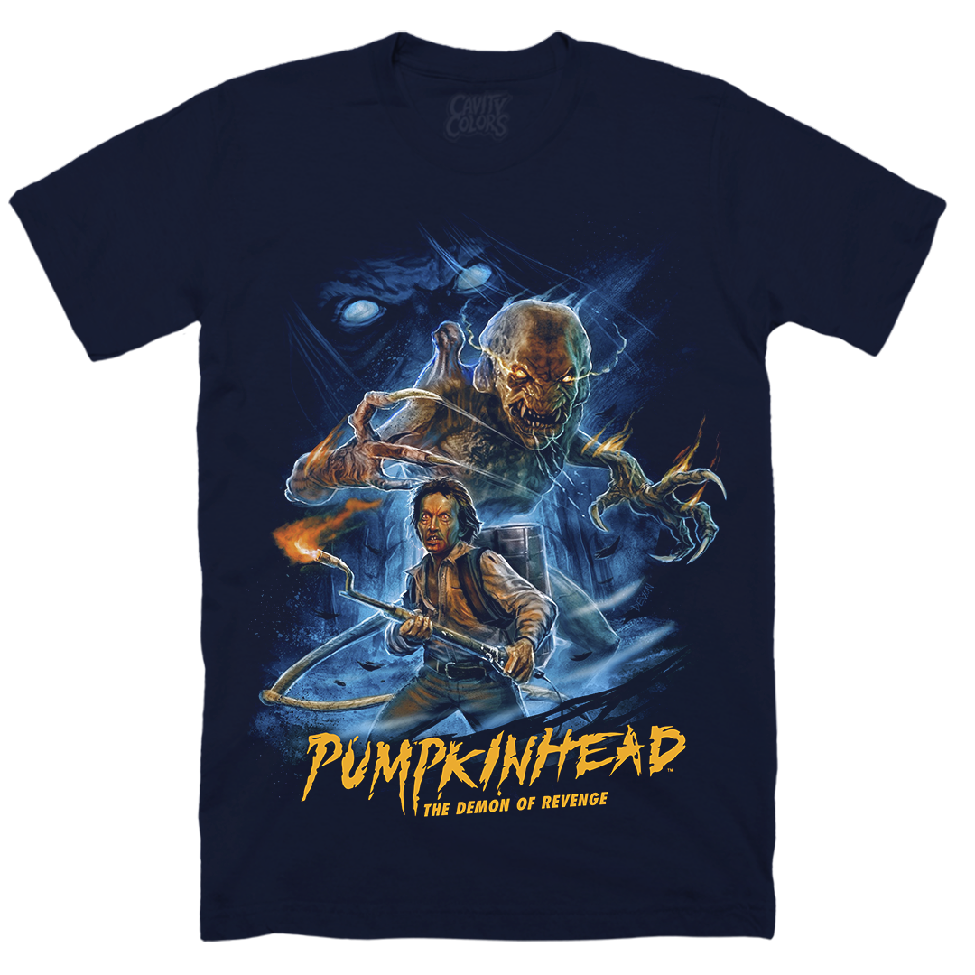 PUMPKINHEAD: DEMON OF REVENGE - T-SHIRT (MIDNIGHT BLUE)