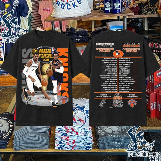 NBA Finals 2026 Spurs vs Knicks Championship T-shirt