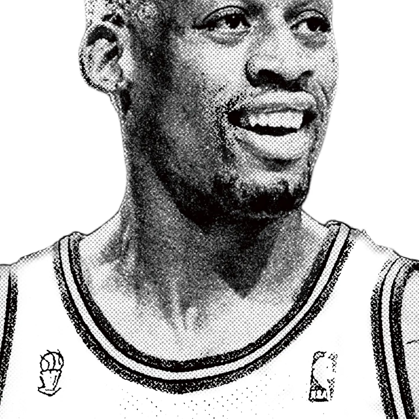 DENNIS RODMAN WHITE TEE Style001