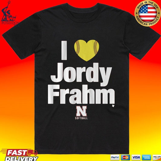 Nebraska Softball I Heart Jordy Frahm T-shirt