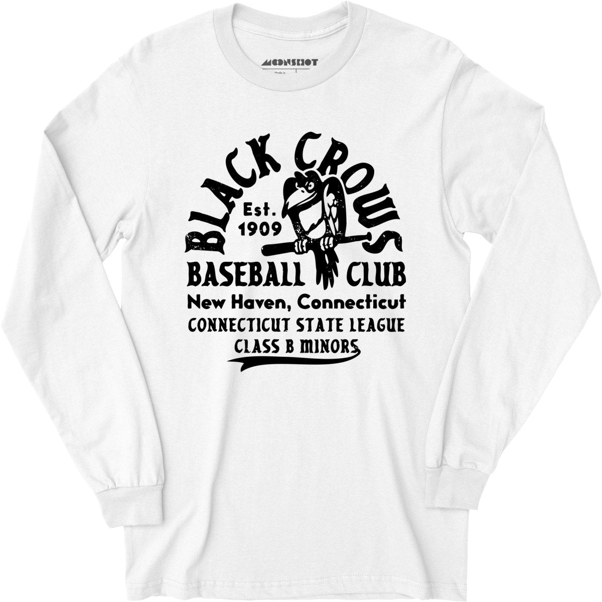 New Haven Black Crows - Connecticut - Vintage Defunct Baseball Teams - Long Sleeve T-Shirt