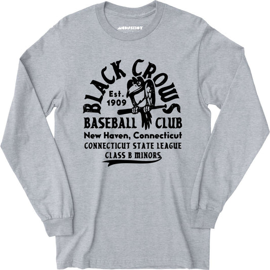 New Haven Black Crows - Connecticut - Vintage Defunct Baseball Teams - Long Sleeve T-Shirt