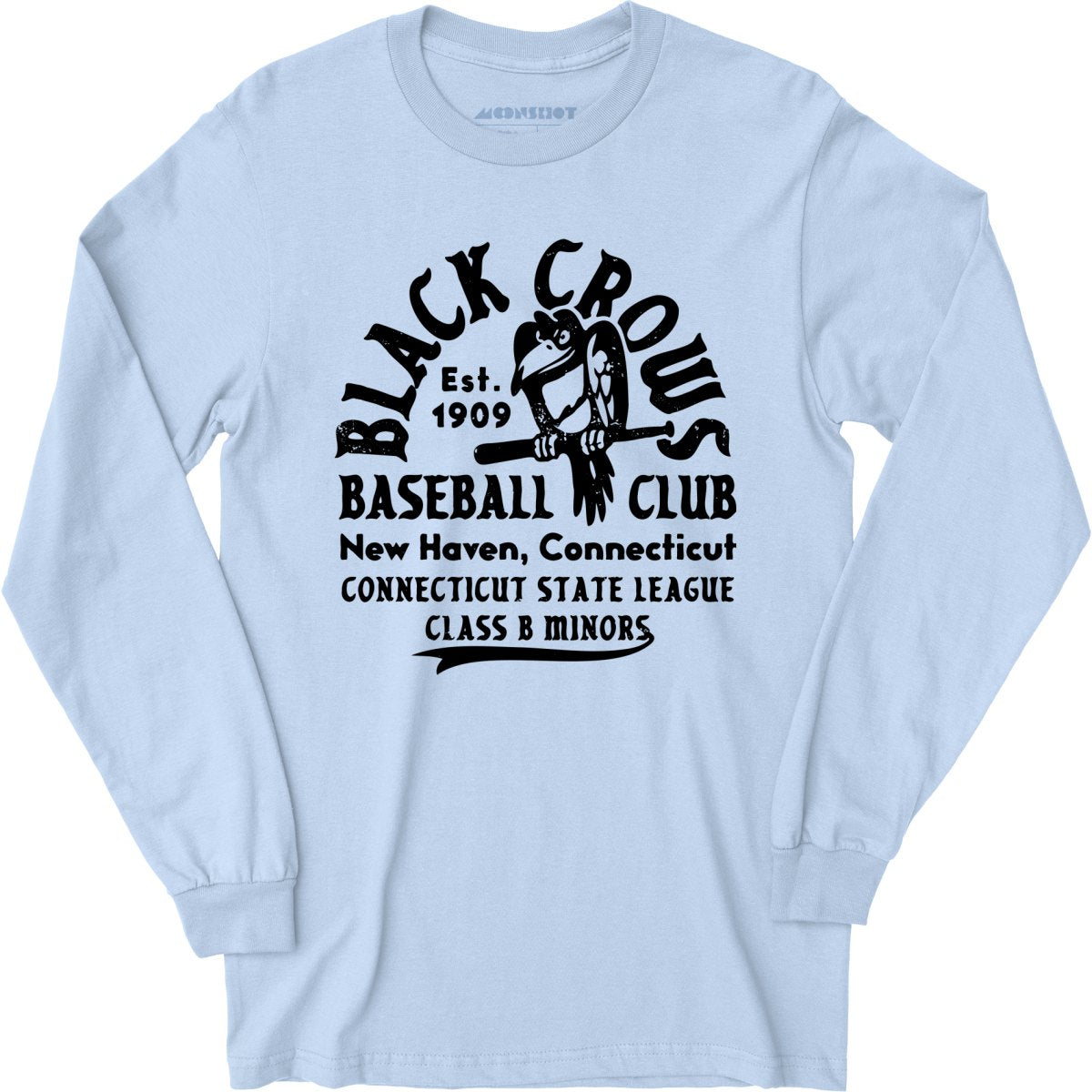 New Haven Black Crows - Connecticut - Vintage Defunct Baseball Teams - Long Sleeve T-Shirt