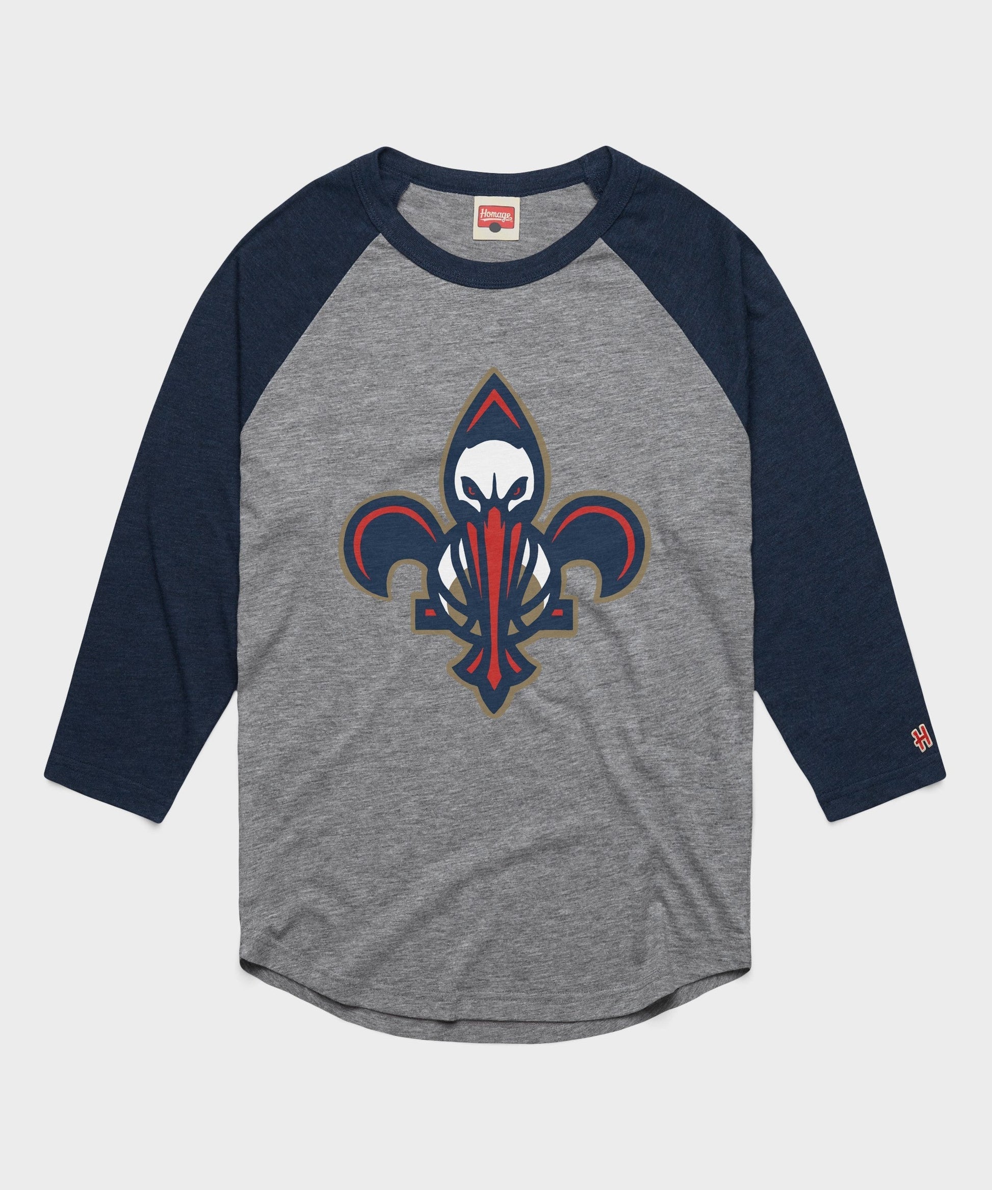 New Orleans Pelicans Logo Raglan