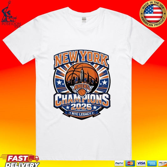New York Basketball Champions 2026 Knicks Championship T-shirt