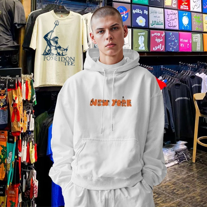 New York Cartoon Stickman Basketball T-shirt