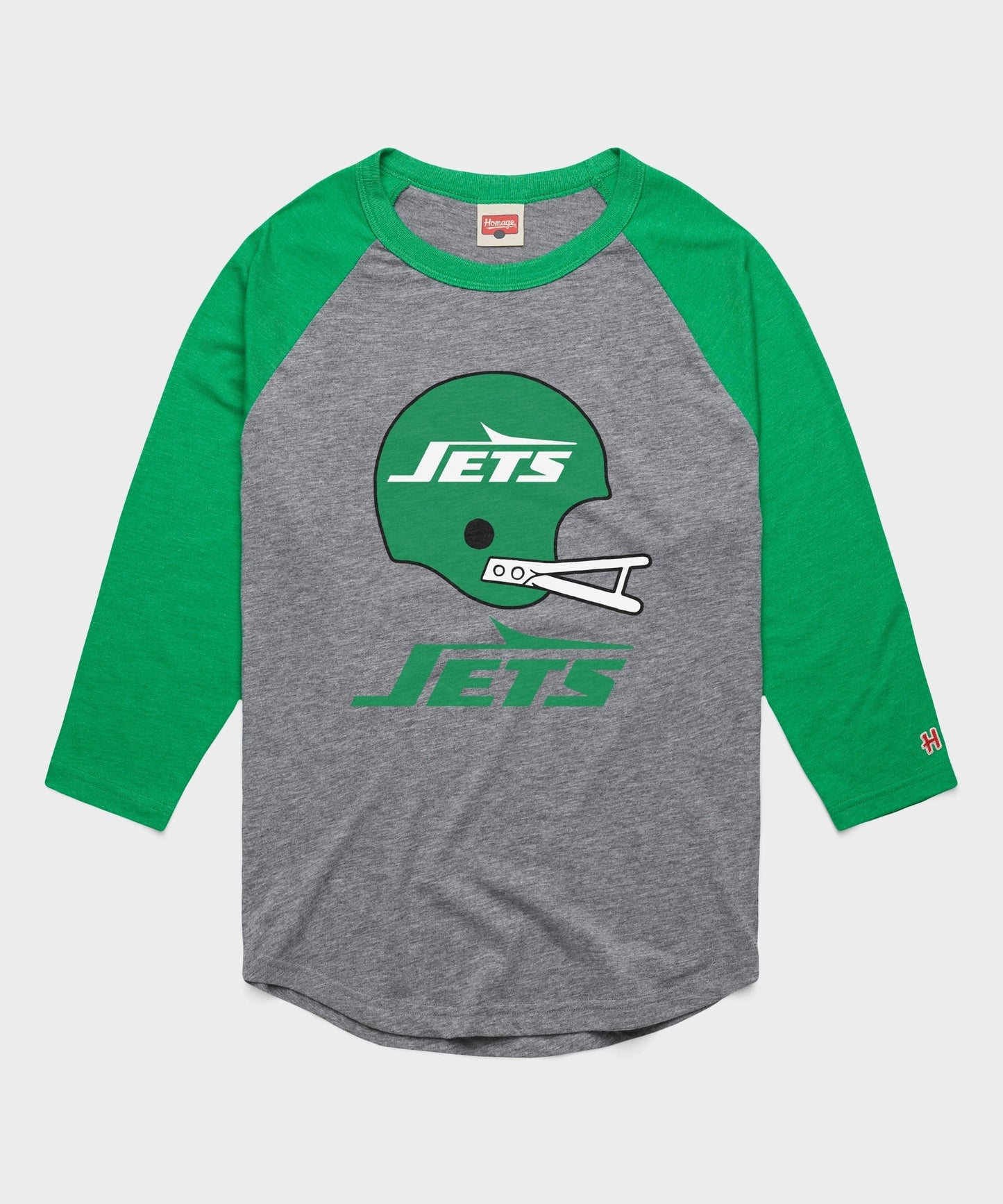 New York Jets Big Helmet Raglan