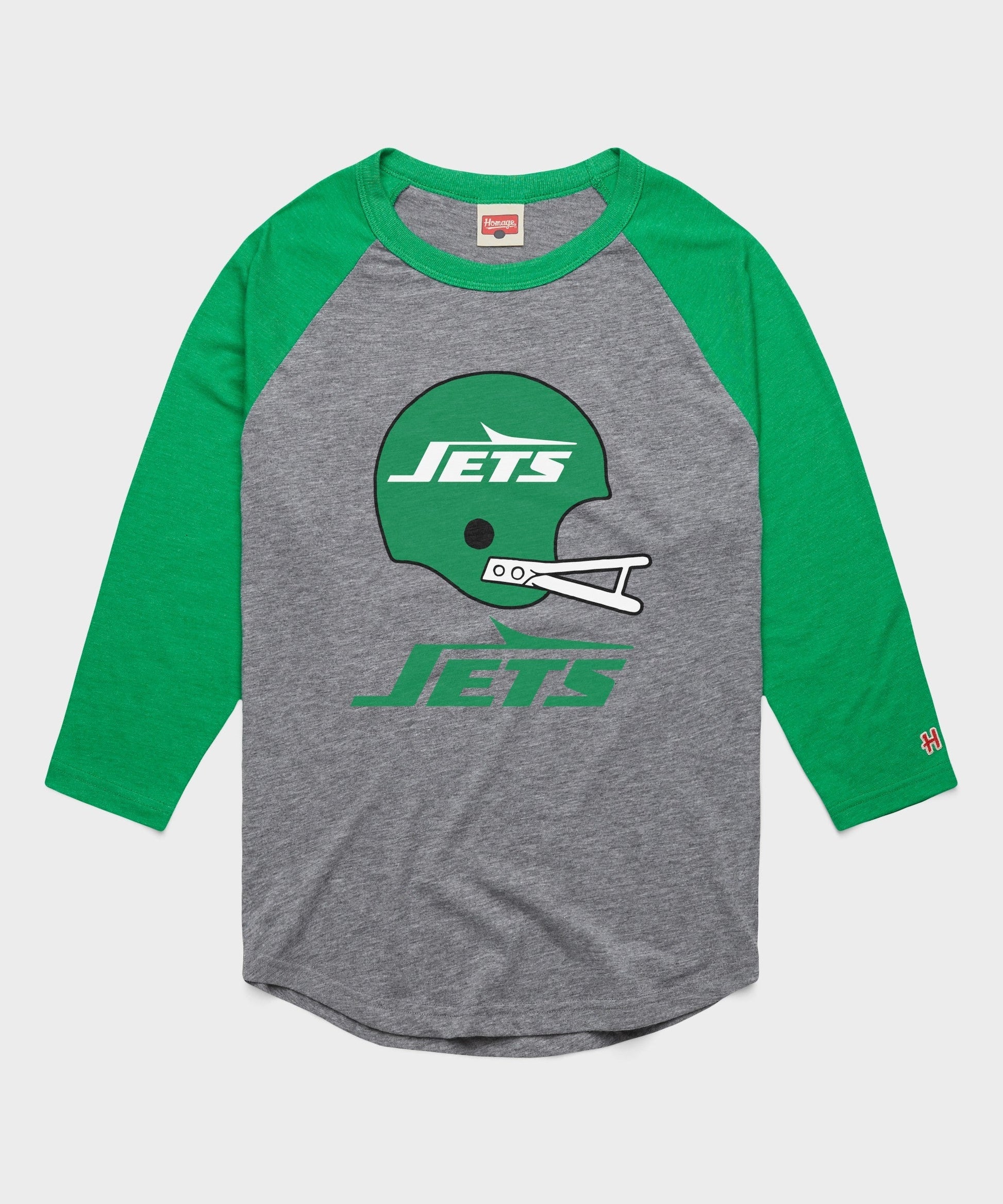 New York Jets Big Helmet Raglan