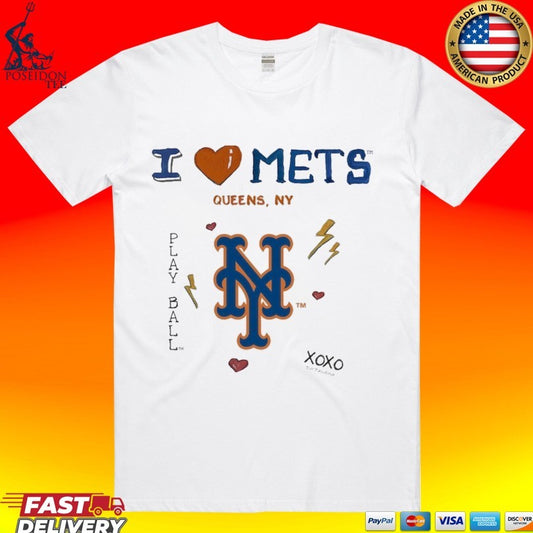 New York Mets Tiny Turnip Toddler I Heart T-shirt