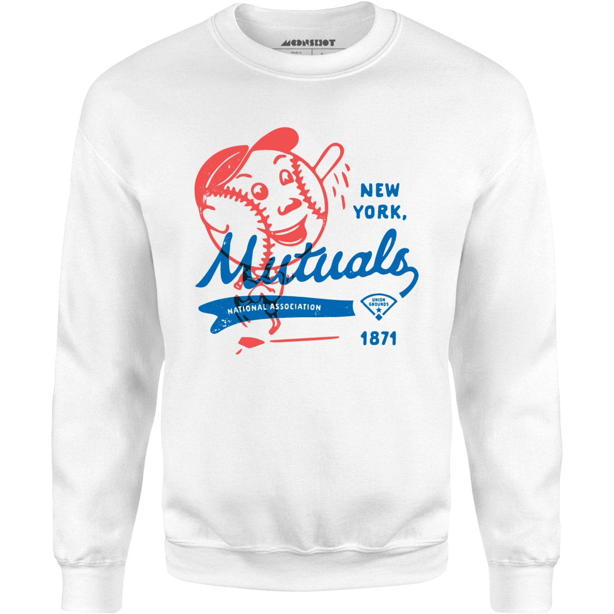New York Mutuals - Vintage Defunct Baseball Teams - Unisex Sweatshirt