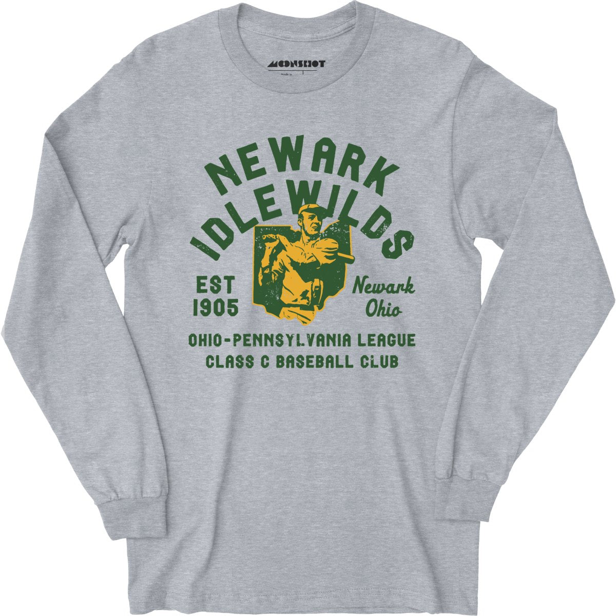 Newark Idlewilds - Ohio - Vintage Defunct Baseball Teams - Long Sleeve T-Shirt