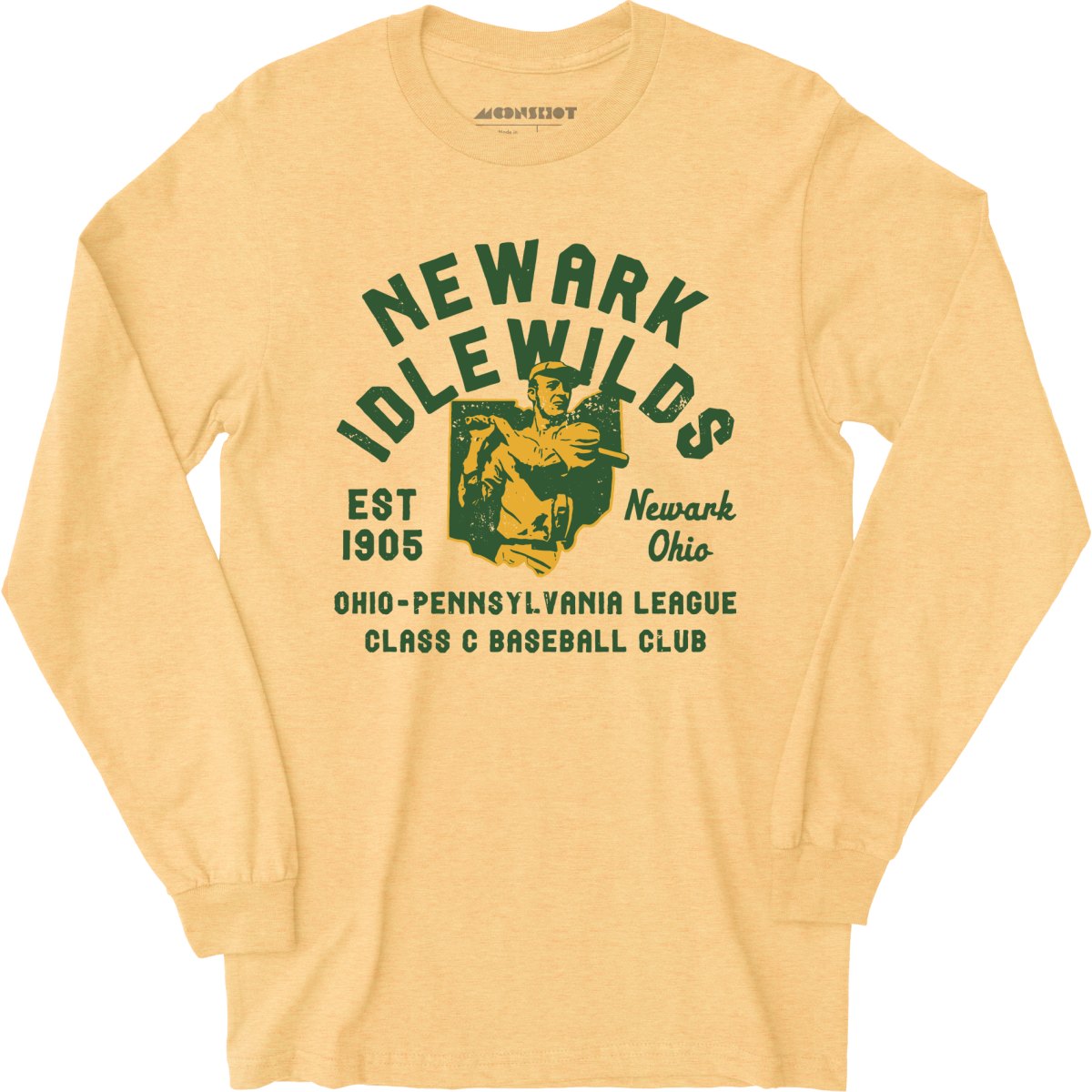 Newark Idlewilds - Ohio - Vintage Defunct Baseball Teams - Long Sleeve T-Shirt