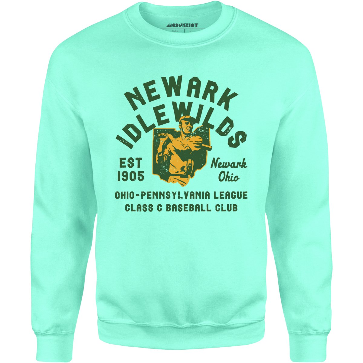 Newark Idlewilds - Ohio - Vintage Defunct Baseball Teams - Unisex Sweatshirt