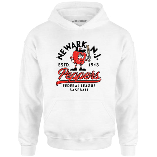 Newark Peppers - New Jersey - Vintage Defunct Baseball Teams - Unisex Hoodie
