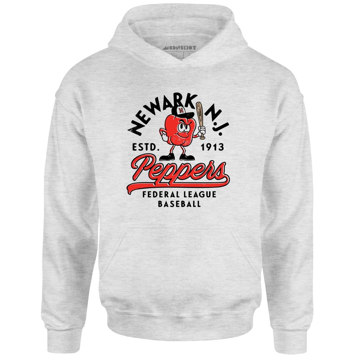 Newark Peppers - New Jersey - Vintage Defunct Baseball Teams - Unisex Hoodie