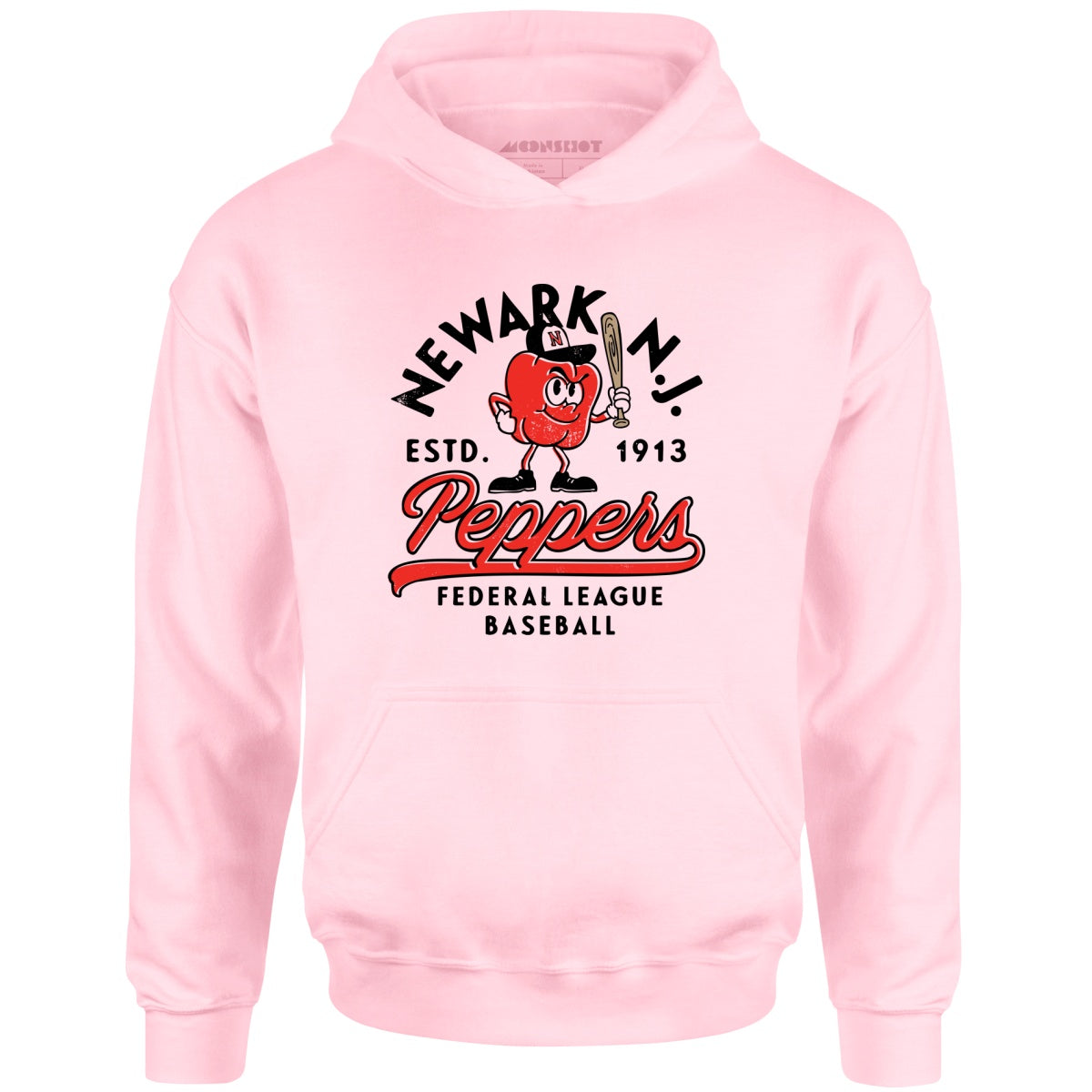 Newark Peppers - New Jersey - Vintage Defunct Baseball Teams - Unisex Hoodie