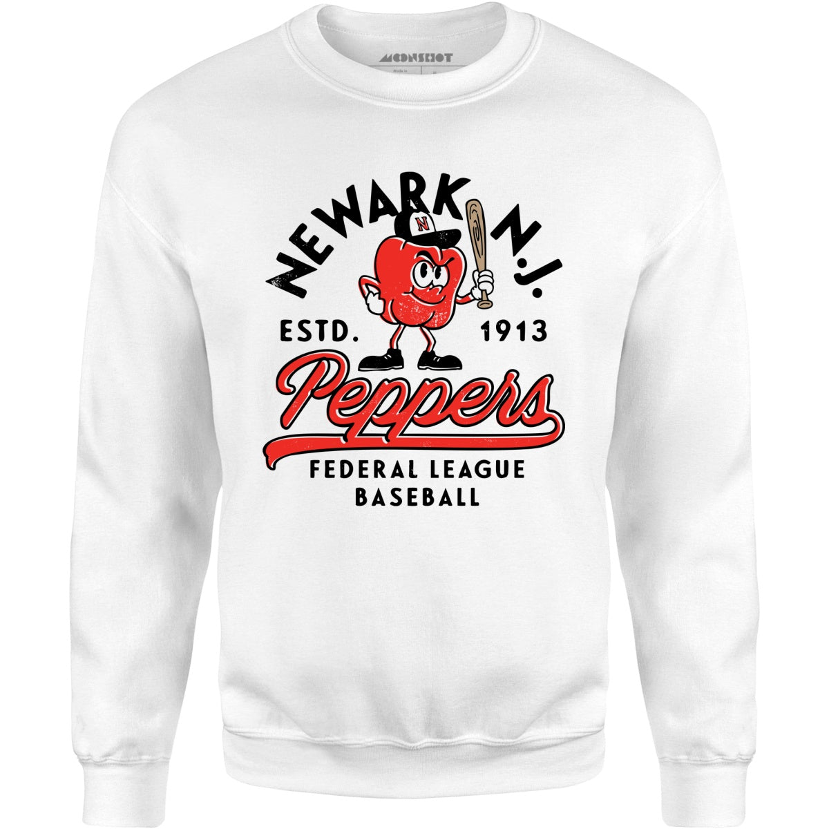 Newark Peppers - New Jersey - Vintage Defunct Baseball Teams - Unisex Sweatshirt