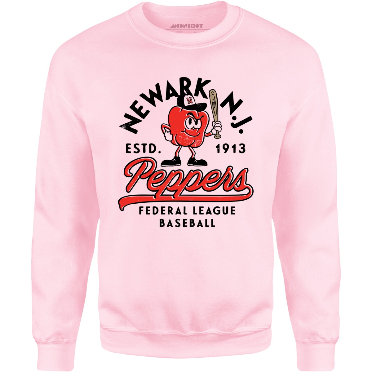 Newark Peppers - New Jersey - Vintage Defunct Baseball Teams - Unisex Sweatshirt