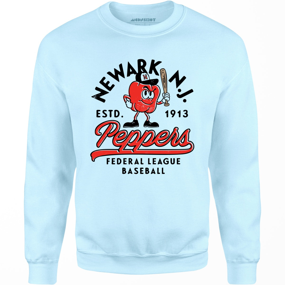 Newark Peppers - New Jersey - Vintage Defunct Baseball Teams - Unisex Sweatshirt