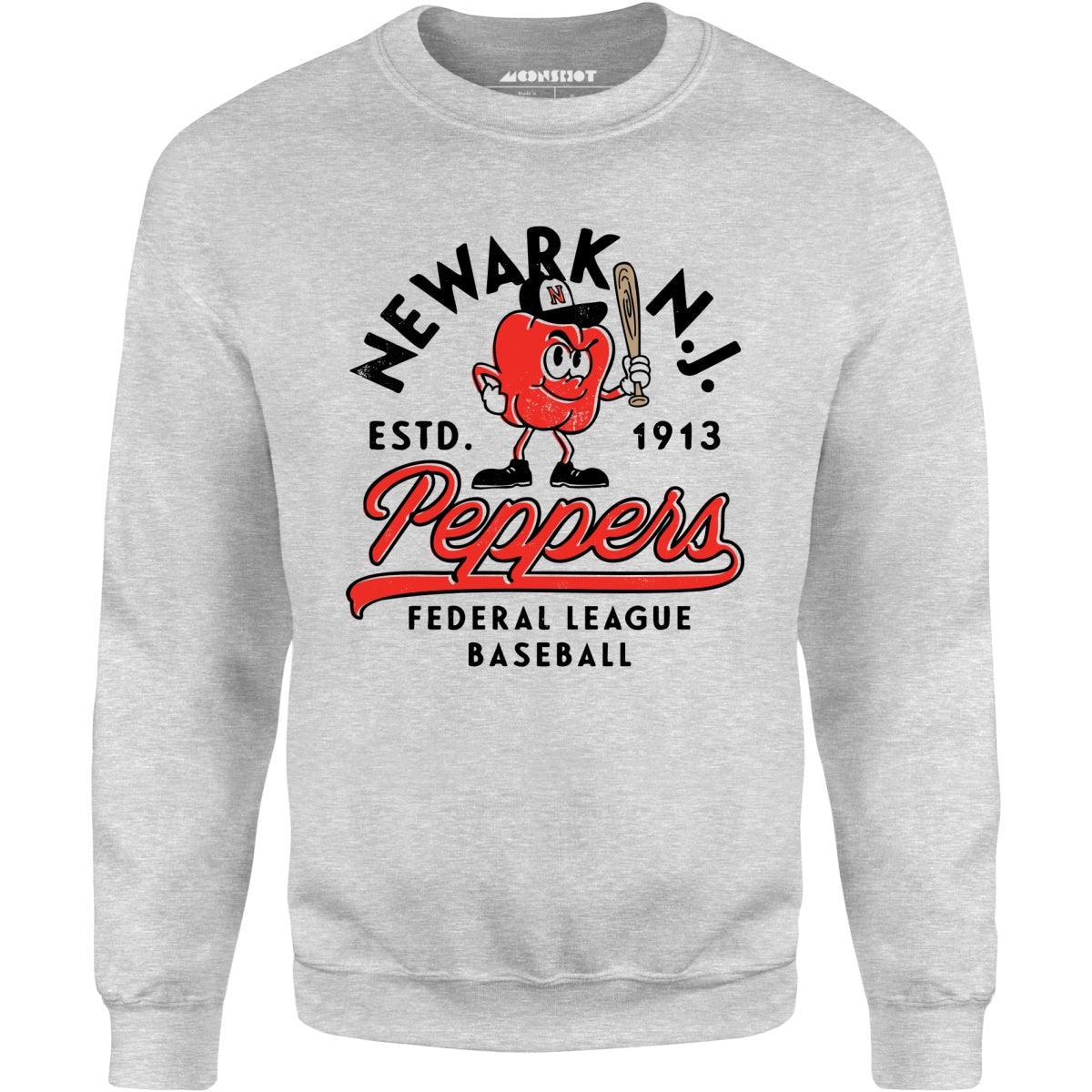 Newark Peppers - New Jersey - Vintage Defunct Baseball Teams - Unisex Sweatshirt