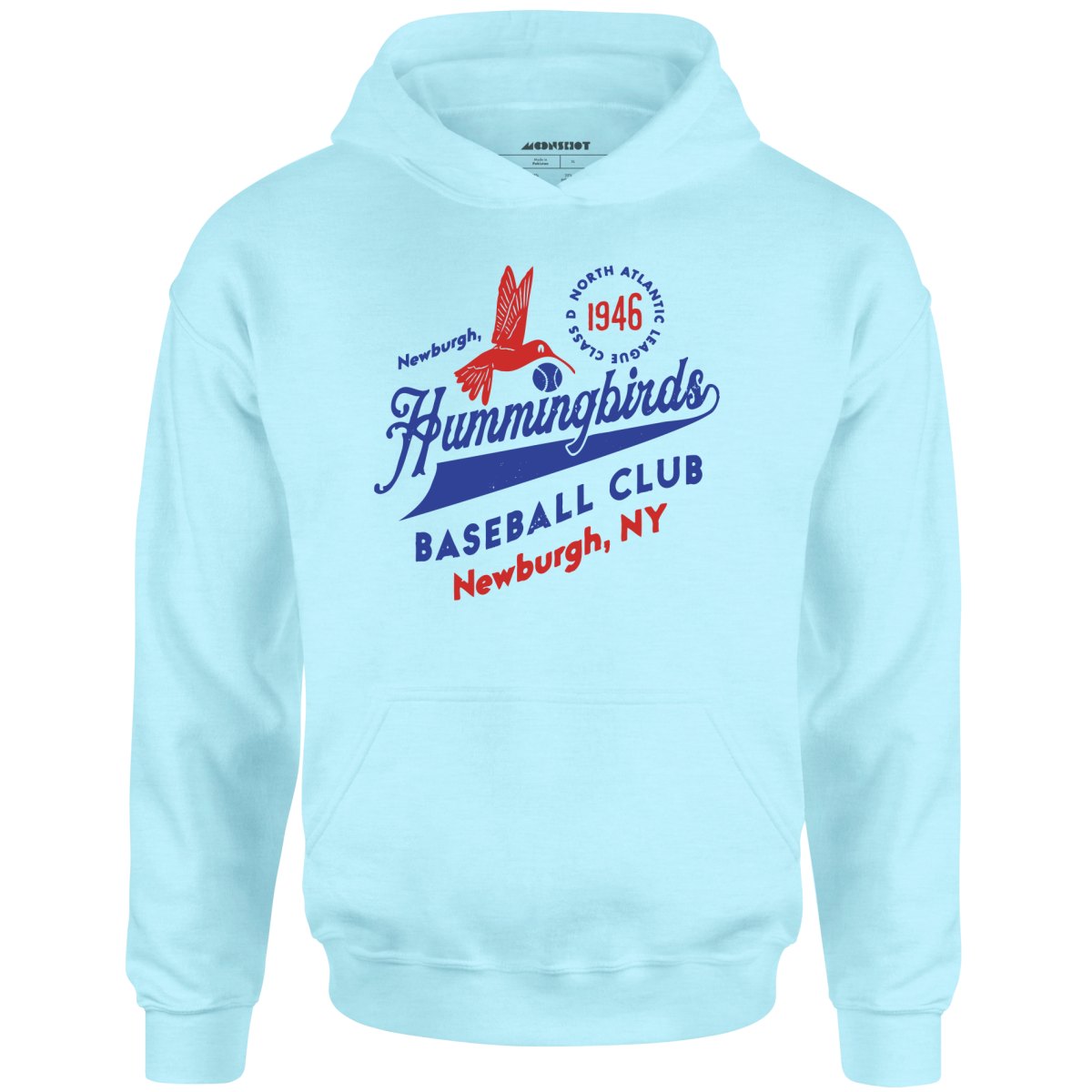 Newburgh Hummingbirds - New York - Vintage Defunct Baseball Teams - Unisex Hoodie