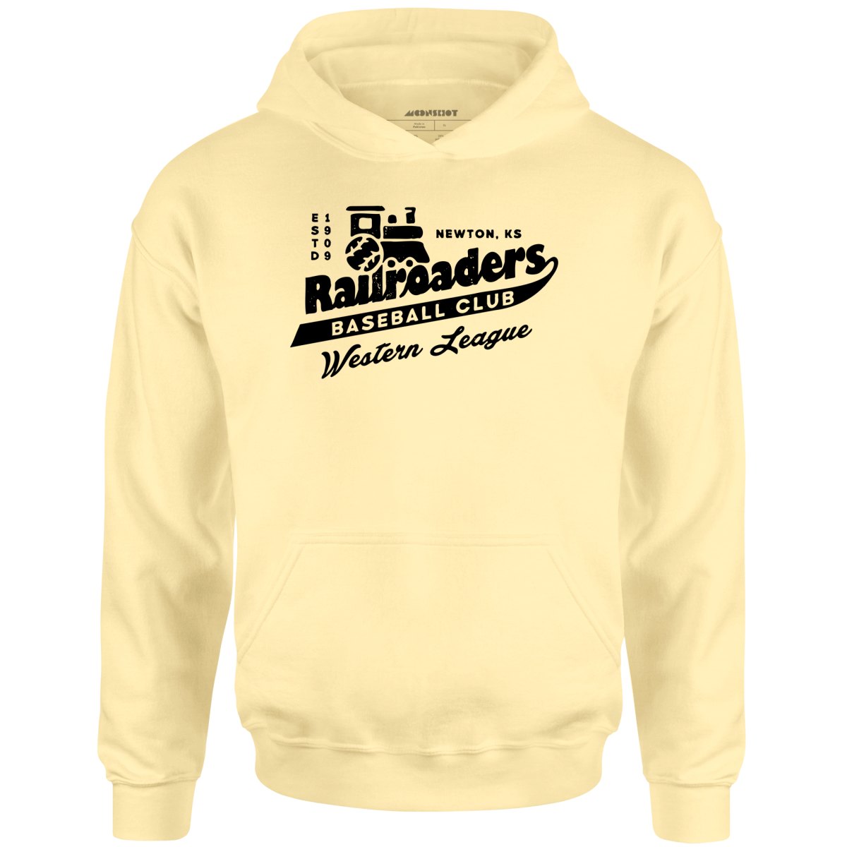 Newton Railroaders - Kansas - Vintage Defunct Baseball Teams - Unisex Hoodie