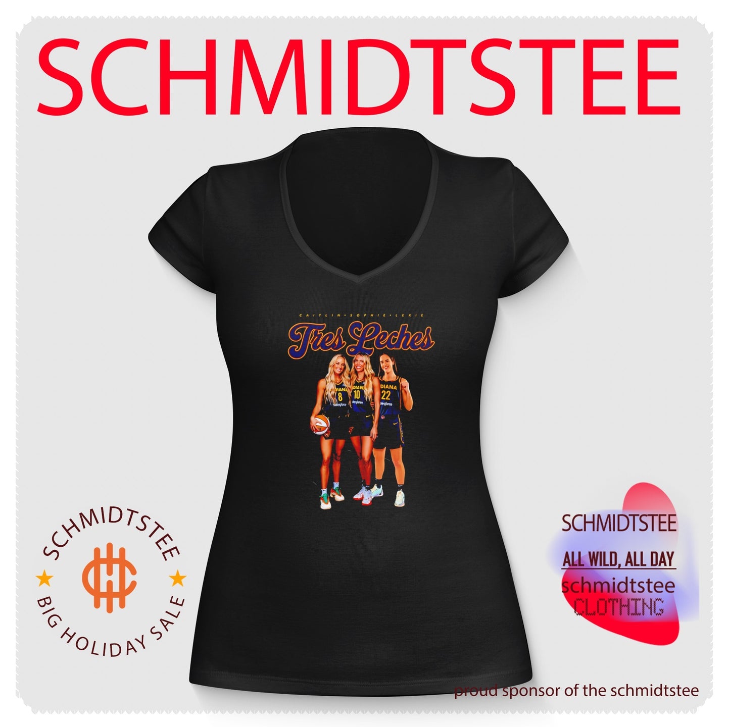 Caitlin Clark Sophie Cunningham and Lexie Hull Indiana Fever Tres Leches shirt