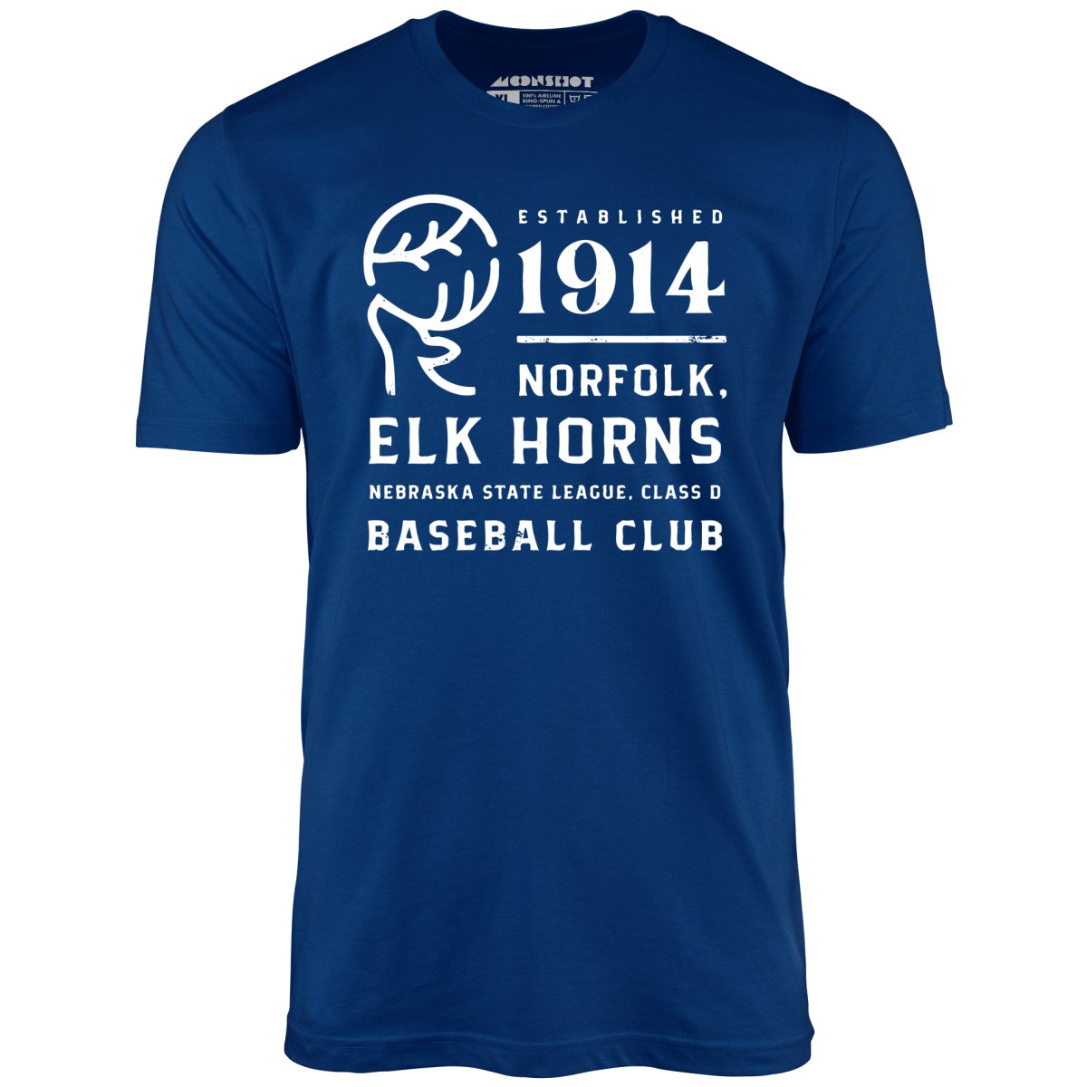Norfolk Elk Horns - Nebraska - Vintage Defunct Baseball Teams - Unisex T-Shirt
