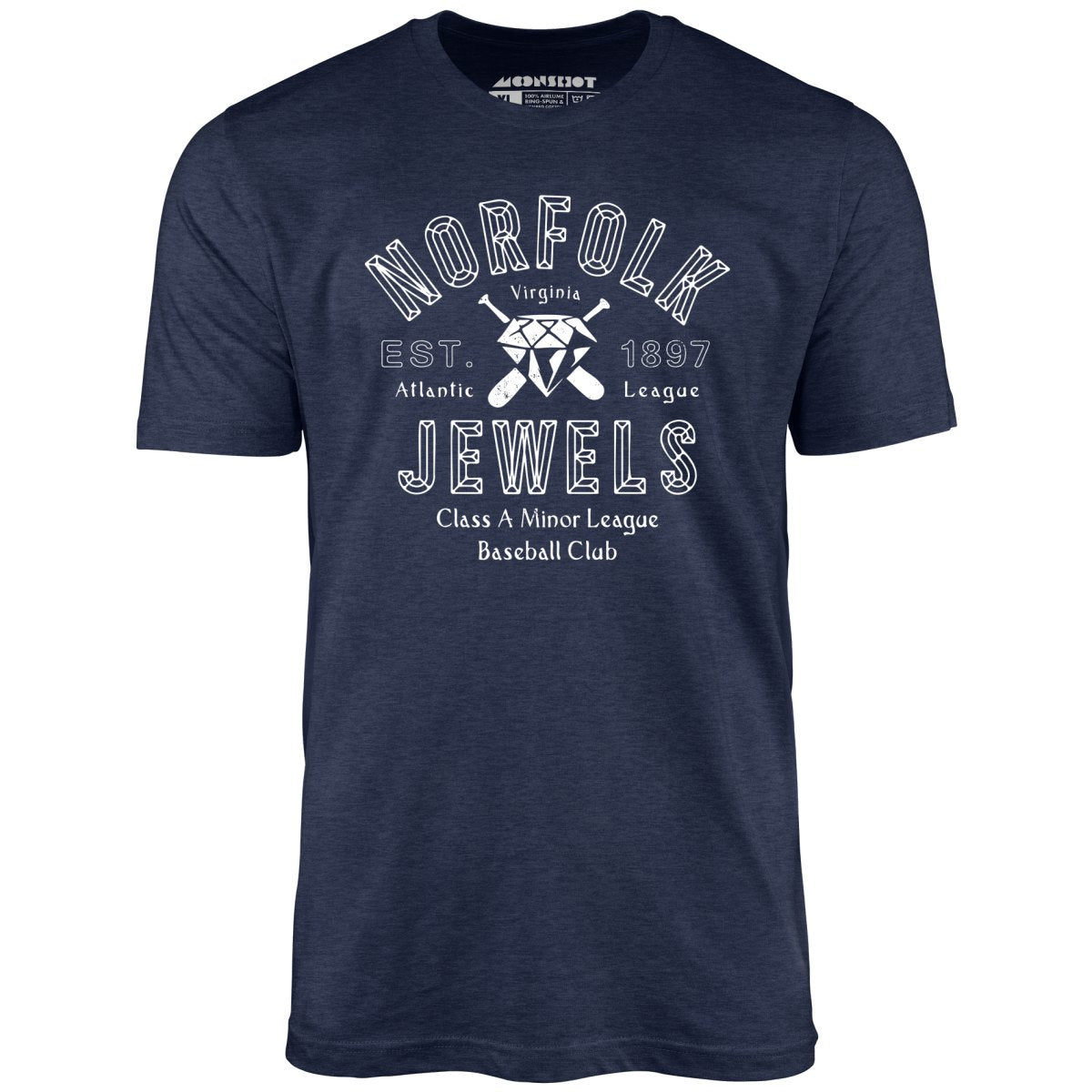 Norfolk Jewels - Virginia - Vintage Defunct Baseball Teams - Unisex T-Shirt