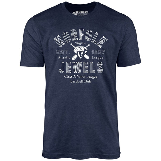 Norfolk Jewels - Virginia - Vintage Defunct Baseball Teams - Unisex T-Shirt