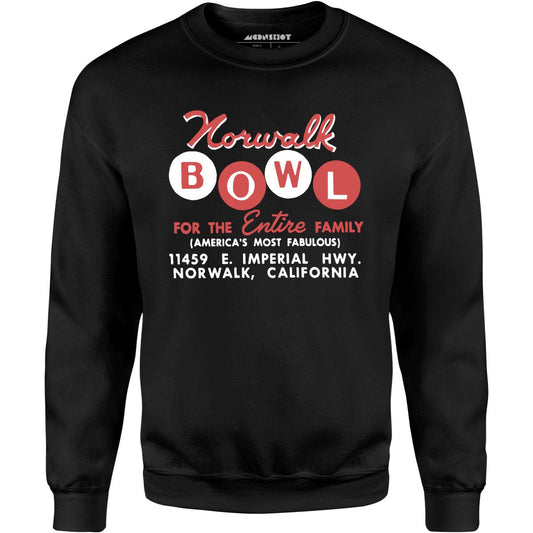 Norwalk Bowl - Norwalk, CA - Vintage Bowling Alley - Unisex Sweatshirt