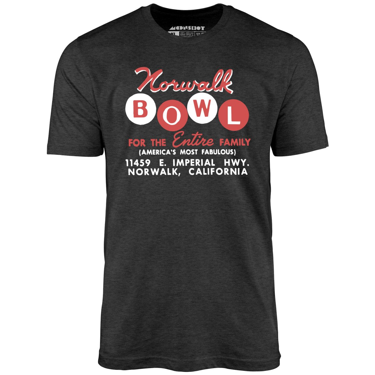 Norwalk Bowl - Norwalk, CA - Vintage Bowling Alley - Unisex T-Shirt