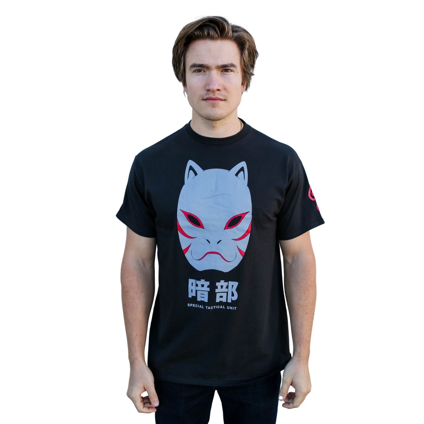 Naruto Shippuden Anbu Black Ops Mask Anime T Shirt