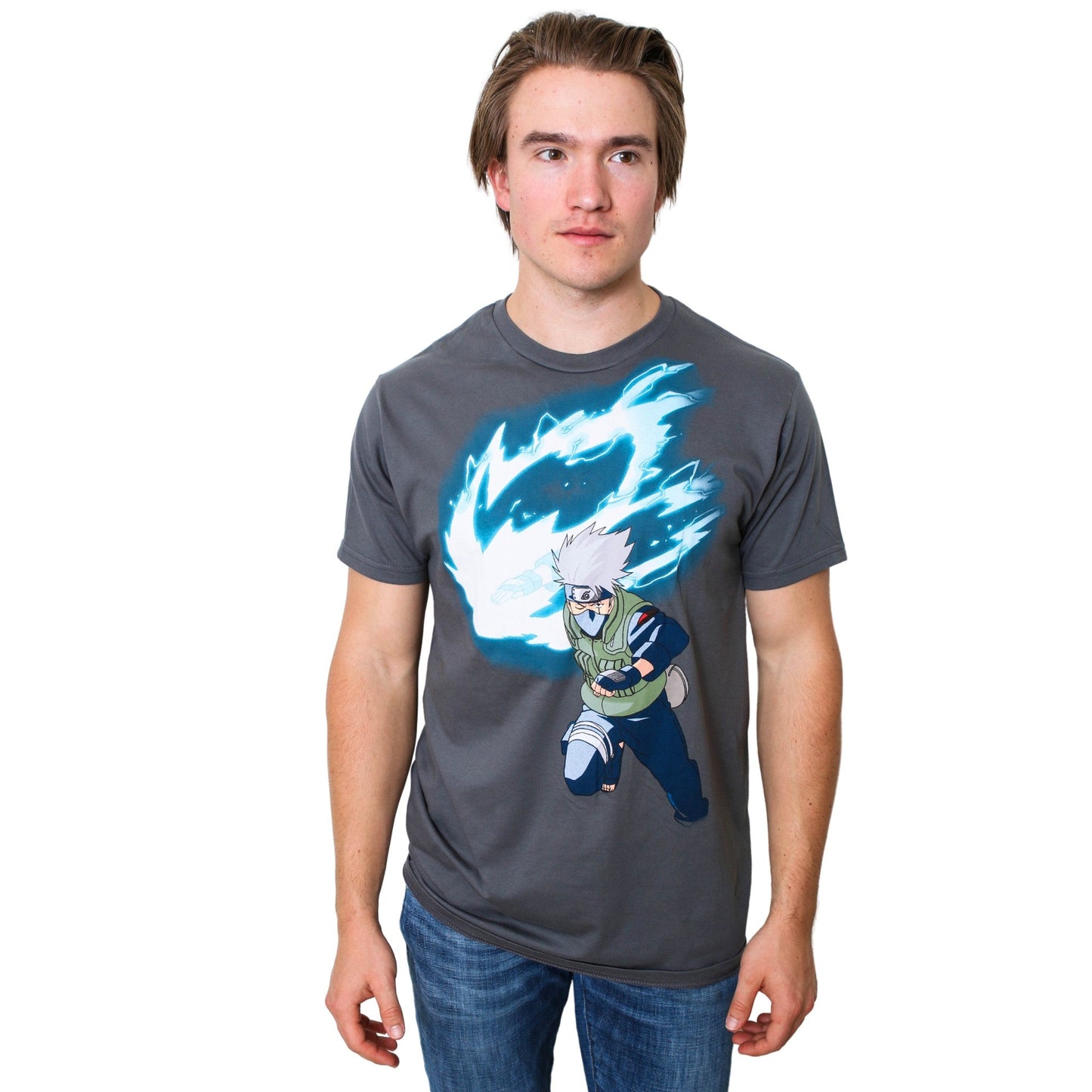 Naruto Shippuden Kakashi Hatake White Fang Adult T Shirt