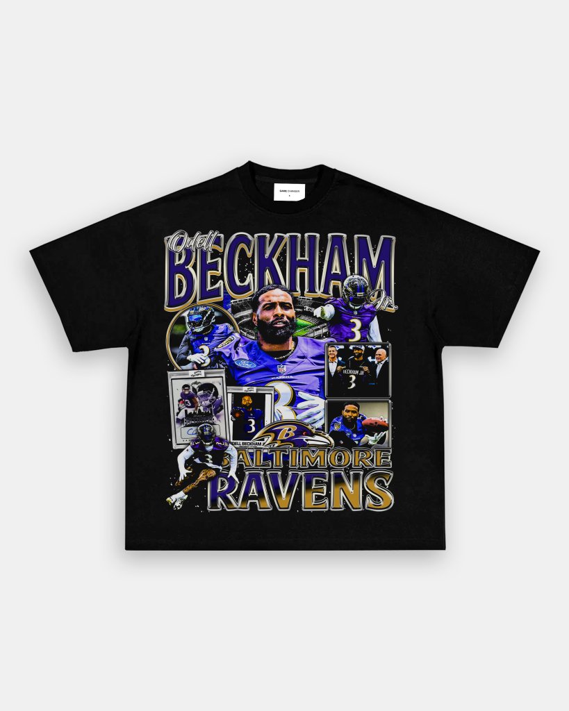 ODELL BECKHAM JR - RAVENS TEE - clothing by TeeHivey.com (Image 1)