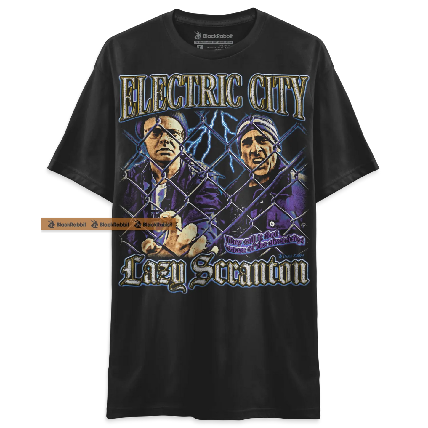 The Office Electric City Lazy Scranton Retro Vintage Bootleg Rap Unisex Classic T-Shirt