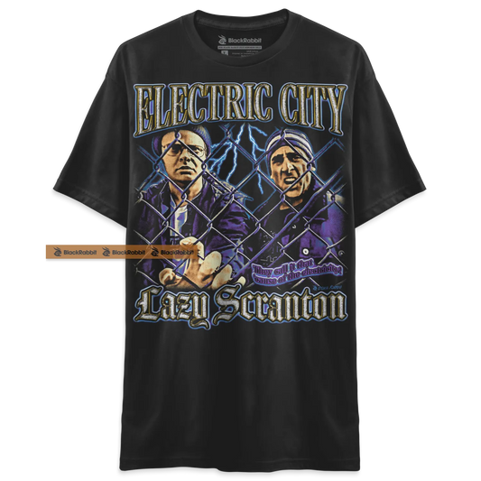 The Office Electric City Lazy Scranton Retro Vintage Bootleg Rap Unisex Classic T-Shirt