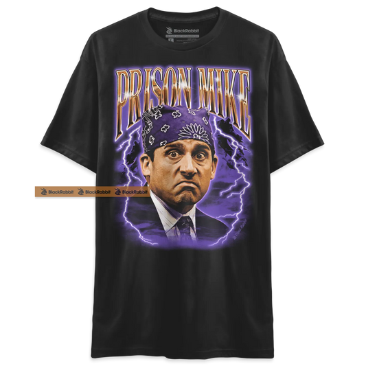 The Office Prison Mike Michael Scott Retro Vintage Bootleg Unisex Classic T-Shirt