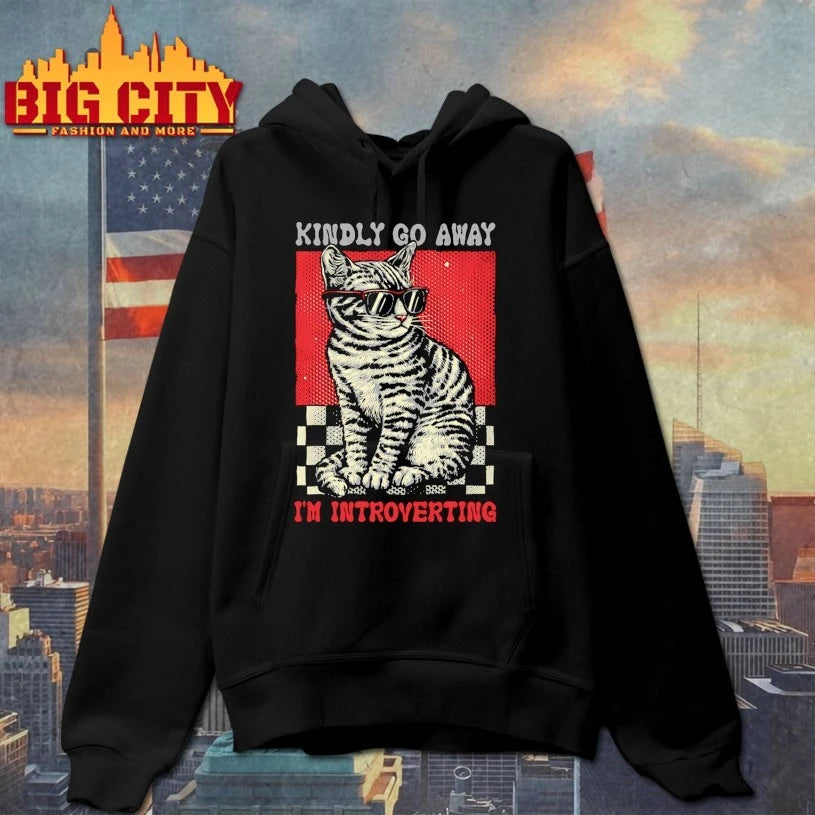 Official Cat Kindly go away I’m introverting T-shirt