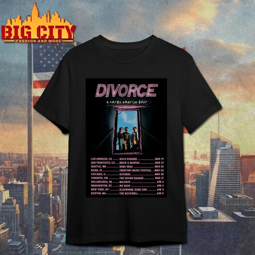 Official Divorce A North America 2026 Tour Poster T-shirt
